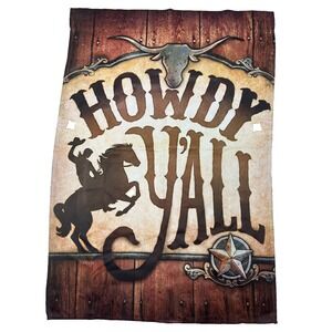 Carson Flag Trends "Howdy YALL" Cowboy Design